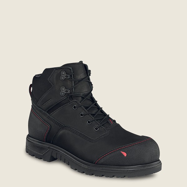 Red Wing Safety Boots Brnr Xp - 6-Inch Waterproof Toe - Svart/Grå - Herre 5681-CQNZD